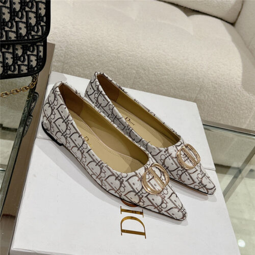 High Quality Luxury Dior Early Spring New Pointed Flat Shoes – Style 61190 alternate view