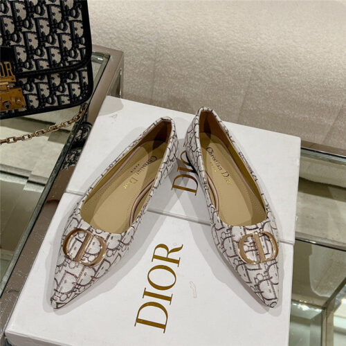 High Quality Luxury Dior Early Spring New Pointed Flat Shoes – Style 61190 product detail