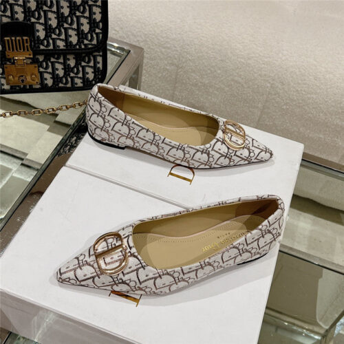 High Quality Luxury Dior Early Spring New Pointed Flat Shoes – Style 61190 product detail