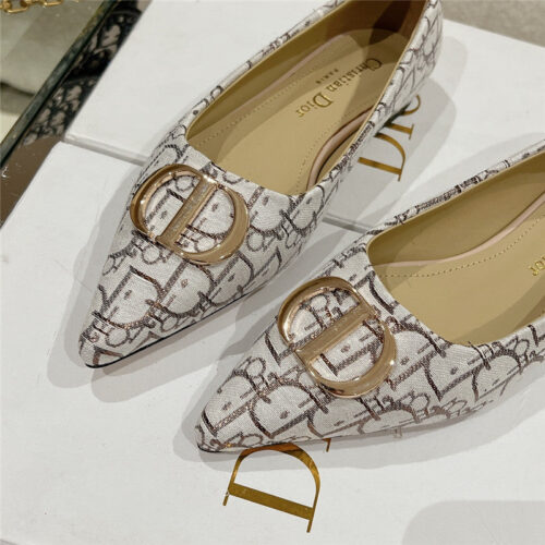 High Quality Luxury Dior Early Spring New Pointed Flat Shoes – Style 61190 product detail