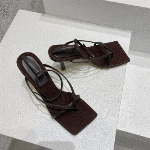 High Quality Luxury Bottega Veneta Classic Heeled Sandals – Style 92134