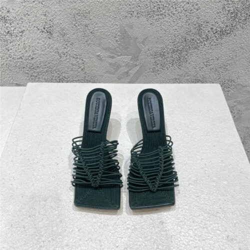 High Quality Luxury Bottega Veneta Classic Heeled Sandals – Style 44646 alternate view