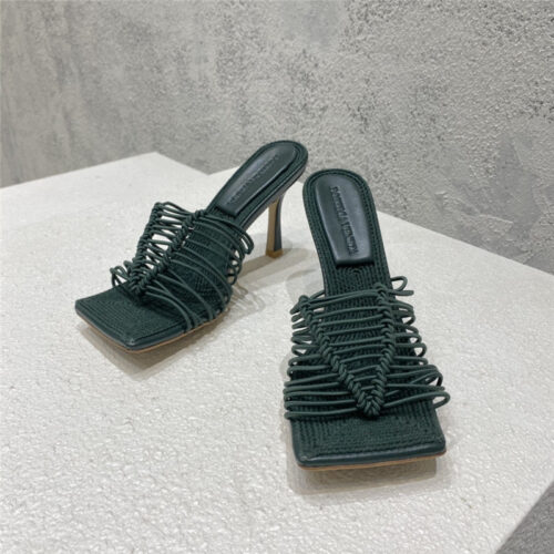 High Quality Luxury Bottega Veneta Classic Heeled Sandals – Style 44646 product detail