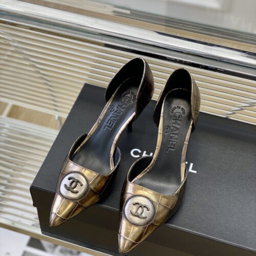 High Quality Luxury Chanel Side Empty High Heels – Style 12486 alternate view