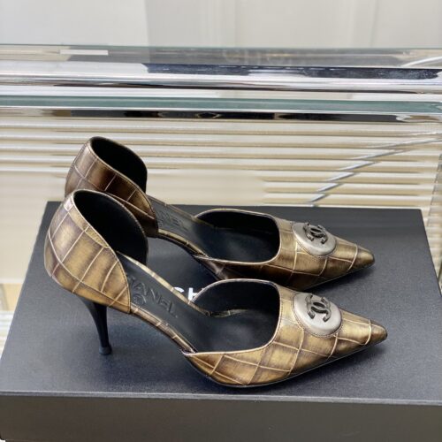 High Quality Luxury Chanel Side Empty High Heels – Style 12486 product detail