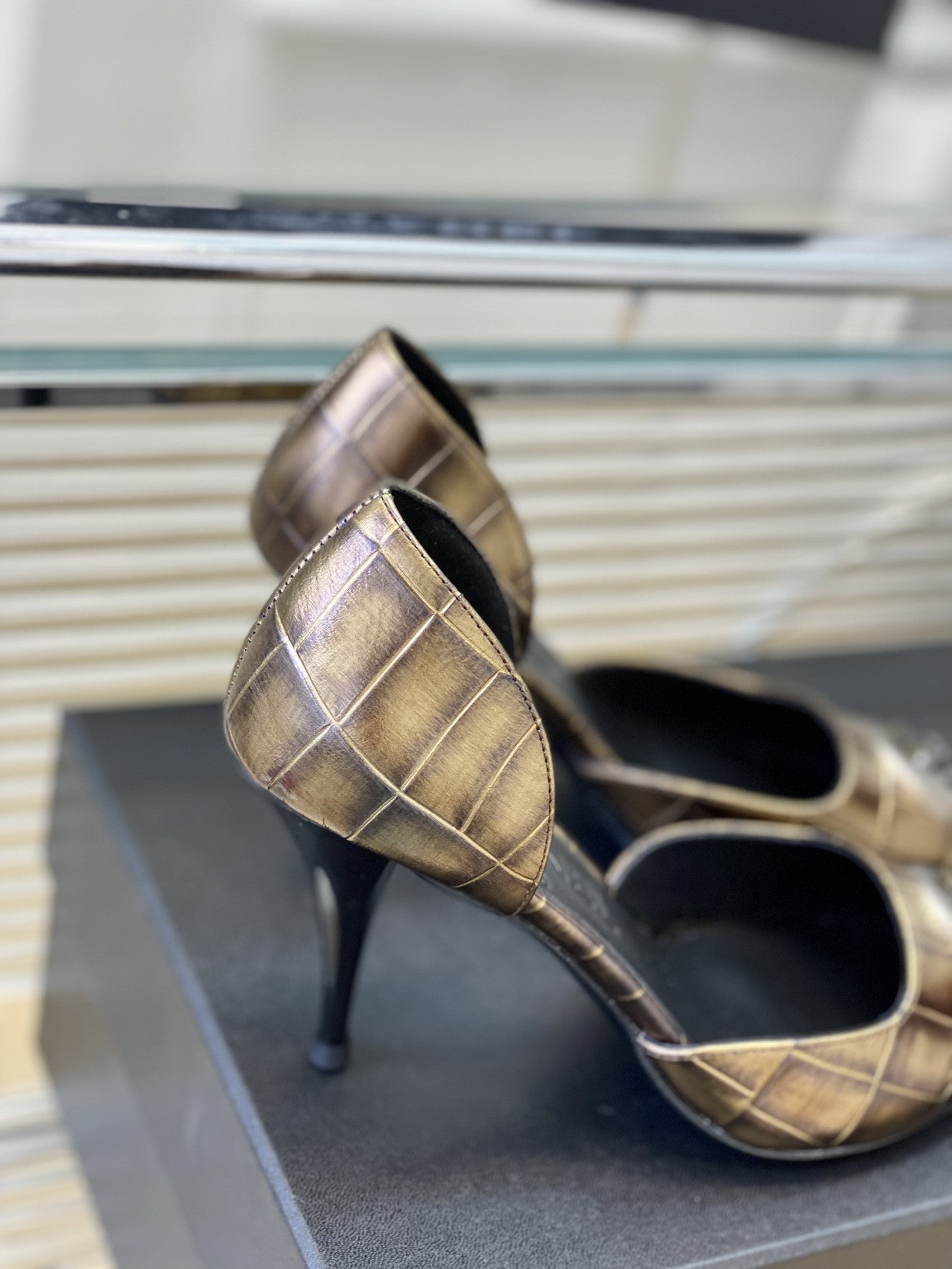 High Quality Luxury Chanel Side Empty High Heels – Style 12486 product detail