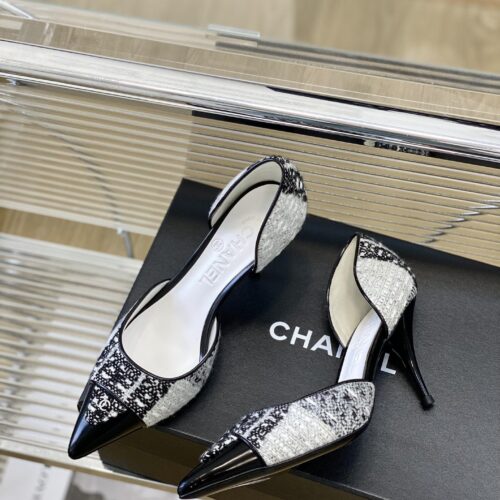 High Quality Luxury Chanel Side Empty High Heels – Style 41862 product detail
