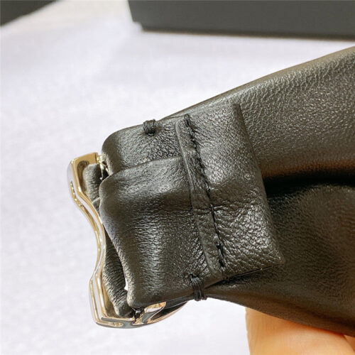 High Quality Luxury Chanel Smooth Cc Brass Buckle Sheepskin Elastic Belt – Style 97638 product detail
