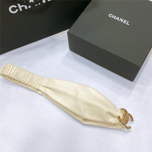 High Quality Luxury Chanel Smooth Cc Brass Buckle Sheepskin Elastic Belt – Style 92550 product detail