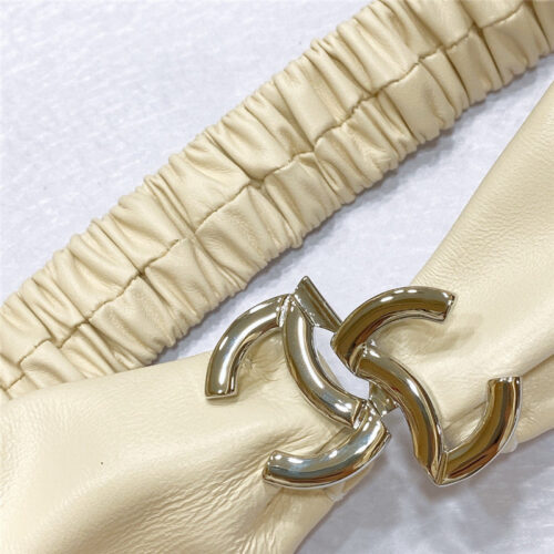High Quality Luxury Chanel Smooth Cc Brass Buckle Sheepskin Elastic Belt – Style 87462 product detail