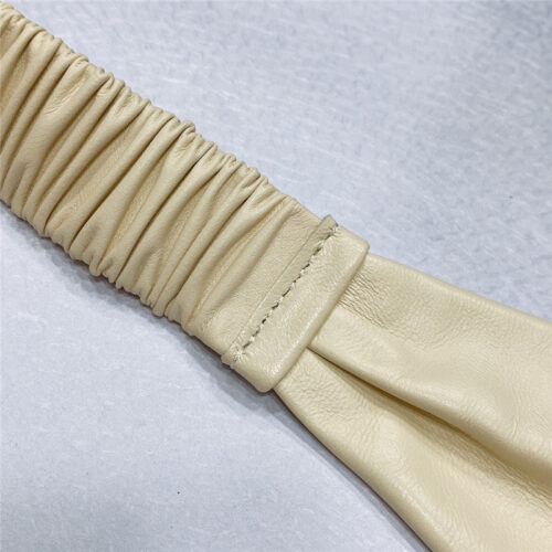 High Quality Luxury Chanel Smooth Cc Brass Buckle Sheepskin Elastic Belt – Style 87462 product detail