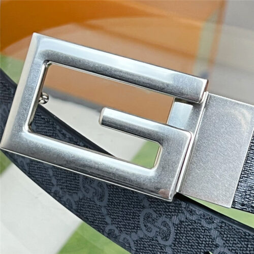 High Quality Luxury Gucci Square G Buckle Reversible Belt product detail