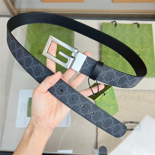 High Quality Luxury Gucci Square G Buckle Reversible Belt product detail