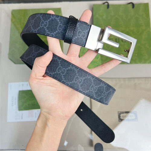 High Quality Luxury Gucci Square G Buckle Reversible Belt product detail