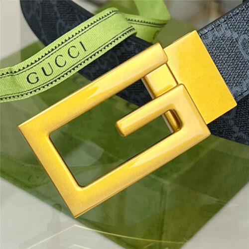 High Quality Luxury Gucci Square G Buckle Reversible Belt – Style 66310 product detail