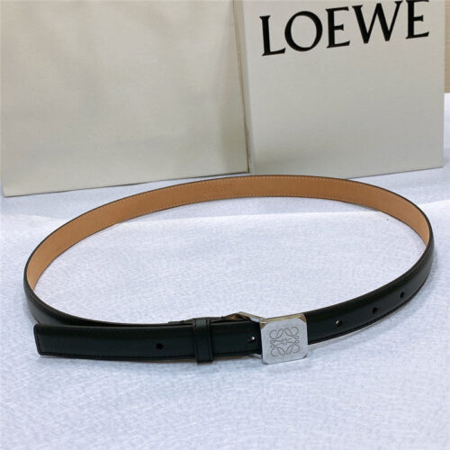 High Quality Luxury Loewe Narrow Belt In Smooth Calfskin
