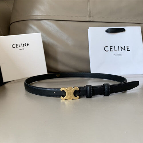 High Quality Luxury Celine Reversible Belt In Original Smooth Calfskin