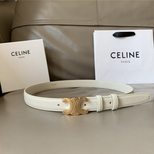 High Quality Luxury Celine Reversible Belt In Original Smooth Calfskin – Style 09574
