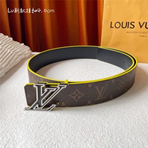 High Quality Luxury Louis Vuitton Classic Print With Black Plain Bottom Belt – Style 95014 alternate view