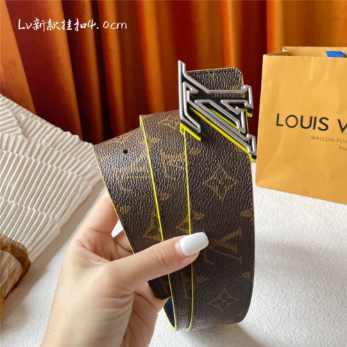 High Quality Luxury Louis Vuitton Classic Print With Black Plain Bottom Belt – Style 95014 product detail
