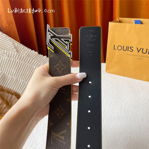 High Quality Luxury Louis Vuitton Classic Print With Black Plain Bottom Belt – Style 95014 product detail