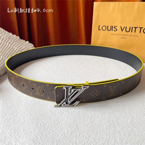 High Quality Luxury Louis Vuitton Classic Print With Black Plain Bottom Belt – Style 95014