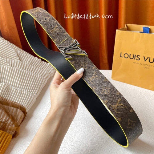High Quality Luxury Louis Vuitton Classic Print With Black Plain Bottom Belt – Style 95014 product detail