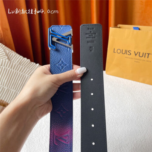 High Quality Luxury Louis Vuitton Classic Print With Black Plain Bottom Belt – Style 93318 product detail