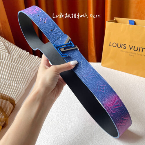 High Quality Luxury Louis Vuitton Classic Print With Black Plain Bottom Belt – Style 93318 product detail