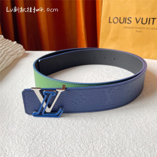 High Quality Luxury Louis Vuitton Classic Print With Black Plain Bottom Belt alternate view