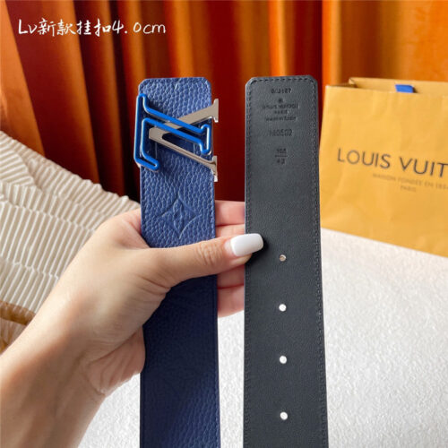 High Quality Luxury Louis Vuitton Classic Print With Black Plain Bottom Belt product detail