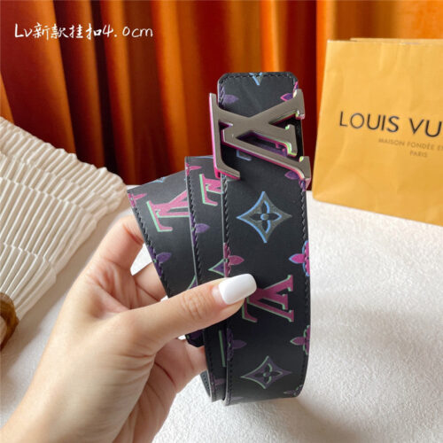 High Quality Luxury Louis Vuitton Classic Print With Black Plain Bottom Belt – Style 52070 product detail