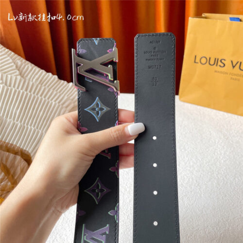 High Quality Luxury Louis Vuitton Classic Print With Black Plain Bottom Belt – Style 52070 product detail