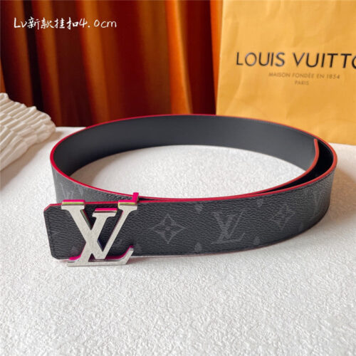High Quality Luxury Louis Vuitton Classic Print With Black Plain Bottom Belt – Style 84838 alternate view