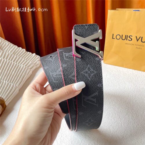 High Quality Luxury Louis Vuitton Classic Print With Black Plain Bottom Belt – Style 84838 product detail