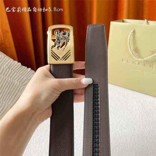 High Quality Luxury Burberry Pebbled Calfskin Belt product detail