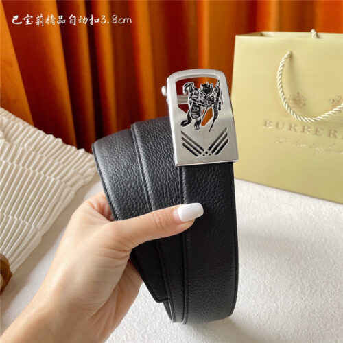 High Quality Luxury Burberry Pebbled Calfskin Belt – Style 54822 product detail