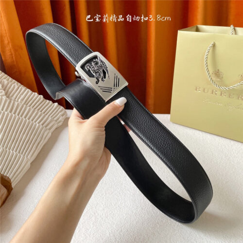 High Quality Luxury Burberry Pebbled Calfskin Belt – Style 54822 product detail