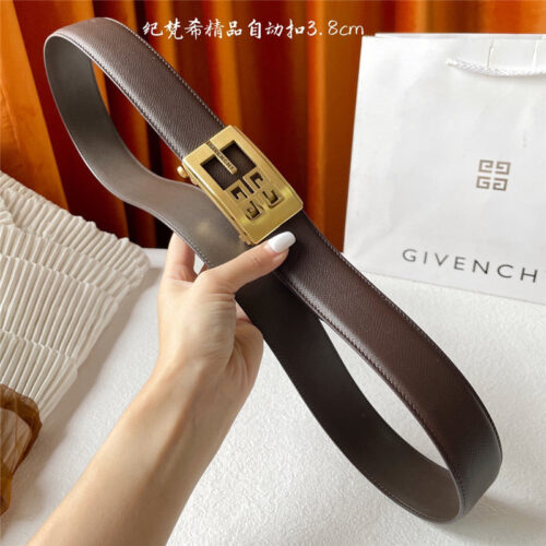 High Quality Luxury Givenchy Belt In Palm-Print Calfskin – Style 79398 alternate view