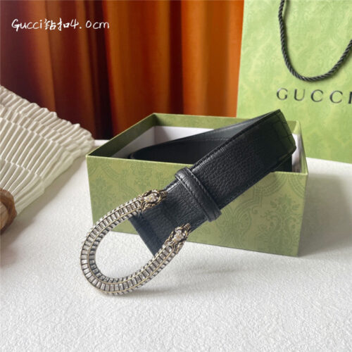 High Quality Luxury Gucci Buckskin Calfskin Belt – Style 96902 product detail