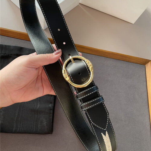 High Quality Luxury Celine Embroidered Belt In Vintage Calfskin – Style 79654