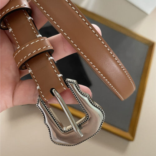 High Quality Luxury Celine New Metal Buckle Belt product detail
