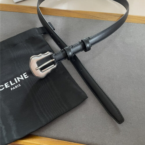 High Quality Luxury Celine New Metal Buckle Belt – Style 66086 alternate view