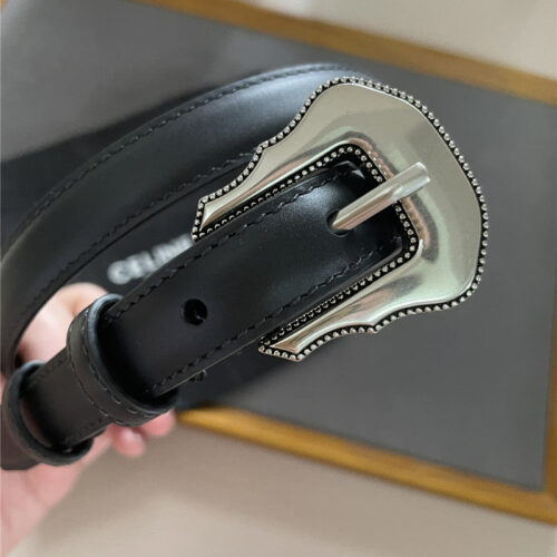 High Quality Luxury Celine New Metal Buckle Belt – Style 66086 product detail