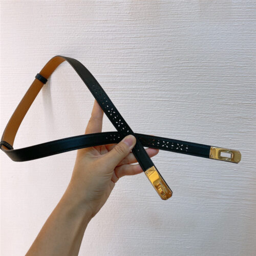 High Quality Luxury Hermes Limited Edition Kelly Garden Party Belt – Style 44806 alternate view