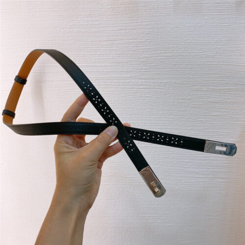 High Quality Luxury Hermes Limited Edition Kelly Garden Party Belt – Style 77574 alternate view