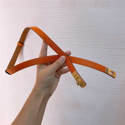 High Quality Luxury Hermes Limited Edition Kelly Garden Party Belt – Style 10342 alternate view