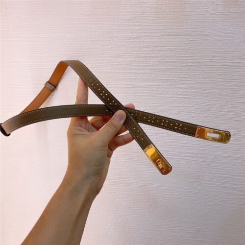 High Quality Luxury Hermes Limited Edition Kelly Garden Party Belt – Style 75878 alternate view