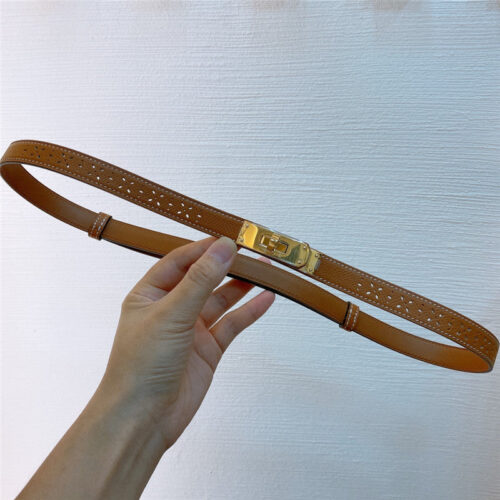 High Quality Luxury Hermes Limited Edition Kelly Garden Party Belt – Style 69094