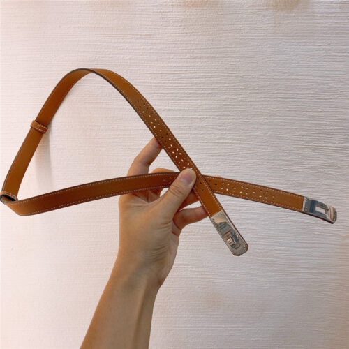 High Quality Luxury Hermes Limited Edition Kelly Garden Party Belt – Style 01862 alternate view